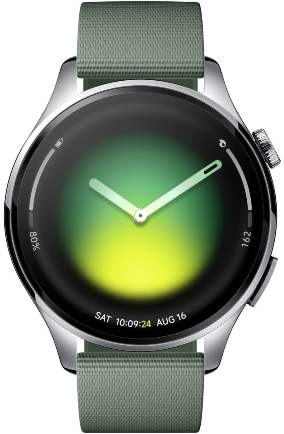 Смарт-часы Xiaomi Watch 5 серебристый с зеленым ремешком BHR07WPGL