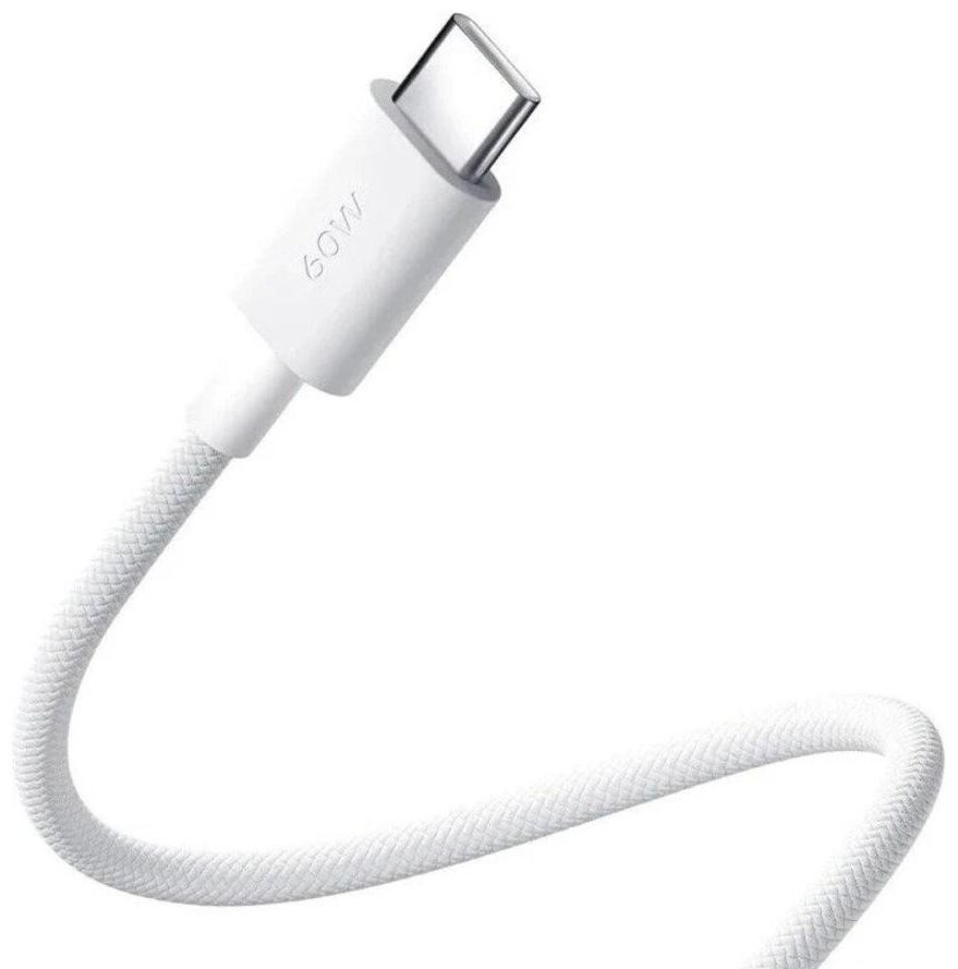 Кабель Xiaomi 3A Braided USB-C to USB-C Cable (1m) белый BHR0878GL
