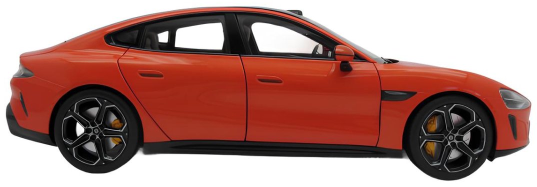 Модель автомобиля уменьшенная Xiaomi SU7 1/18 Die-cast Model Car оранжевый BHR08KOGL