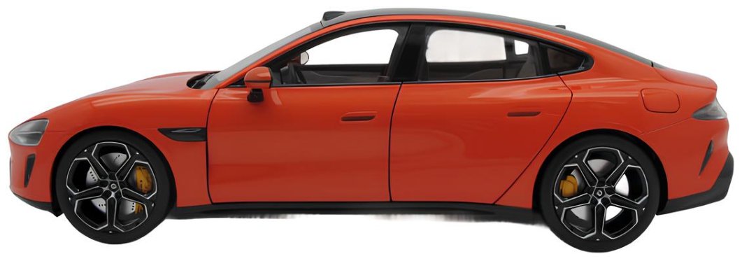 Модель автомобиля уменьшенная Xiaomi SU7 1/18 Die-cast Model Car оранжевый BHR08KOGL